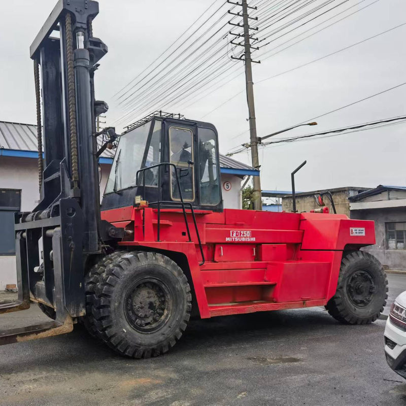 Gebruikte Mitsubishi FD250 25 ton Diesel vorkheftruck Algemene afmetingen 3254*1086*2000