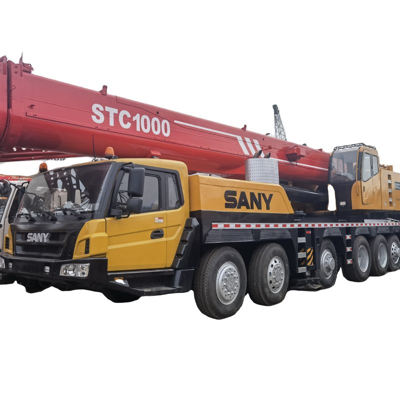 100 ton SANY STC1000 vrachtwagenkraan met een capaciteit van 220 ton en originele hydraulische klep