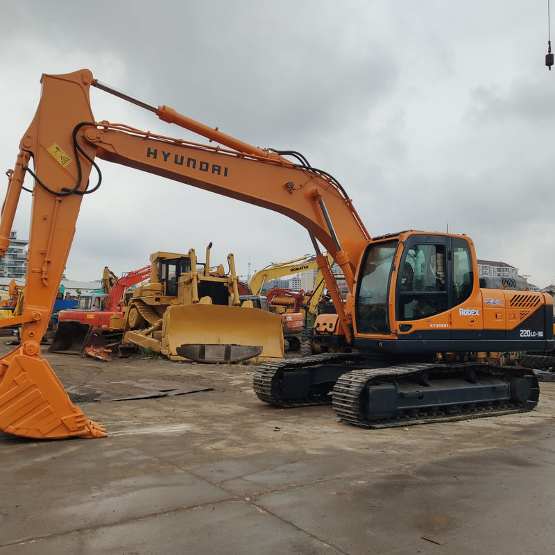 Gebruikte Hyundai 220-9s graafmachine met 0-2000 werkuren bij Onghua in Zuid-Korea