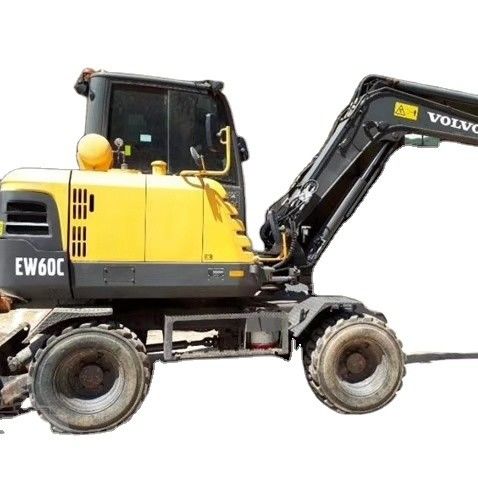 Tweedehands Volvo EW60 wielgraafmachine in goede staat en andere emmercapaciteit