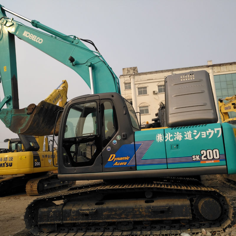 3 ton nominale laadcapaciteit Kobelco SK200 graafmachine betaalbaar 20 ton gebruikte graafmachine