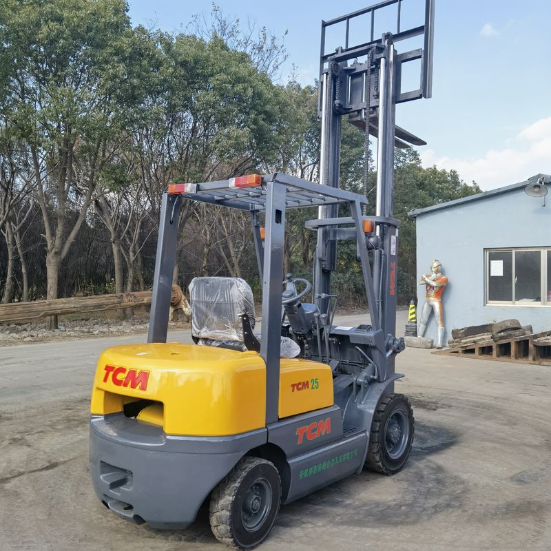 2.5 ton TCM vorklift FD25T5 Gebruikte 2,5 ton vorklift met standaard algemene afmetingen