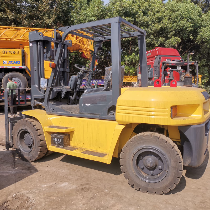 Japan maakte 7 ton Komatsu FD70 gebruikte vorklift met 1200 mm vorklengte en dieselvermogen