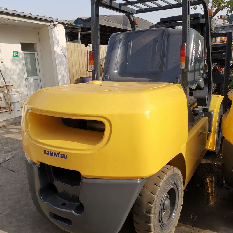 5 ton Japan Original Komatsu FD50-7 Diesel vorkheftruck in Shanghai met 1200 mm vorklengte