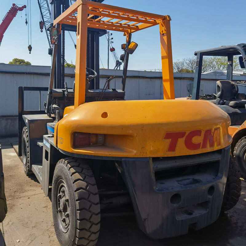 Uitstekende staat 2019 Gebruikte Japanse 7 ton TCM vorklift FD70 en Routine vorkbreedte