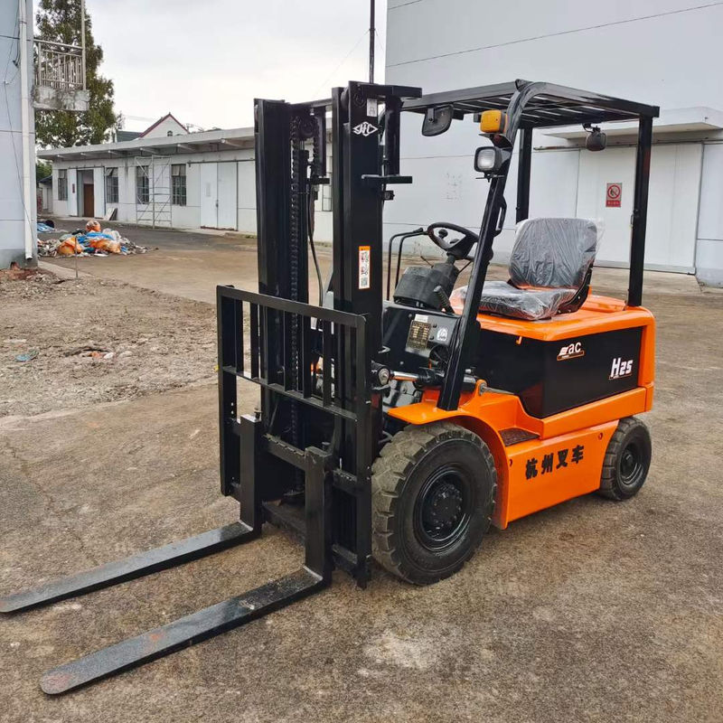 Shanghai verkoopt rechtstreeks 2,5 ton H25 Mini Elektrische Vorklift met 1200 mm Vorkbreedte
