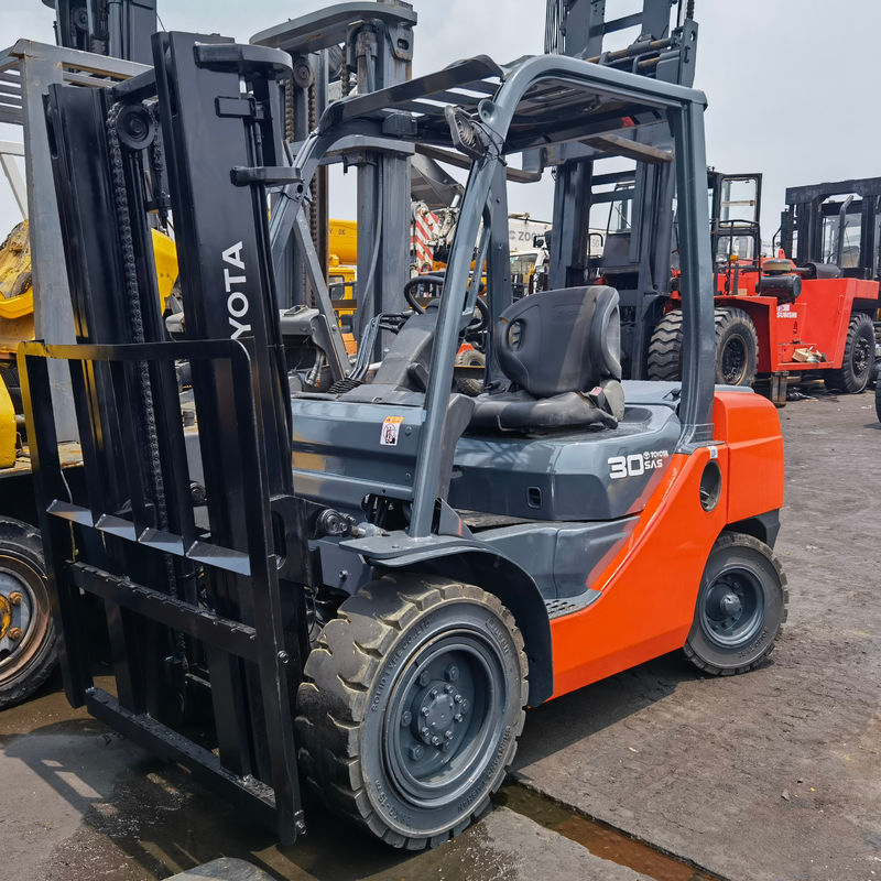 3000 kg benzinemotor Toyota 8F30 Hydraulische dieselforklift voor zware ladingen