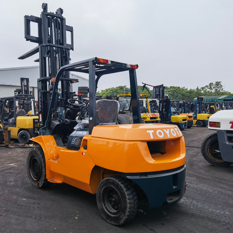 Maak Toyota 5 ton vorkhef Gebruikt FD50 7f50 8f30 3 ton vorkhef 5 ton Diesel vorkhef