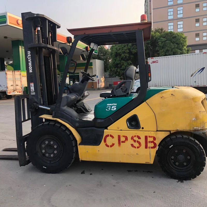 Gebruikte Komatsu Fd30 Diesel vorklift van 3 ton met optionele motor en vorkbreedte 1200 mm