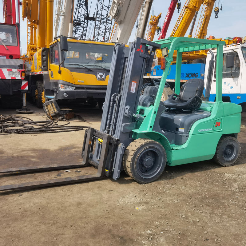 Stabiele werkomstandigheden tweedehands Mitsubishi 3ton FD30 vorkheftruck met 180mm vorkbreedte