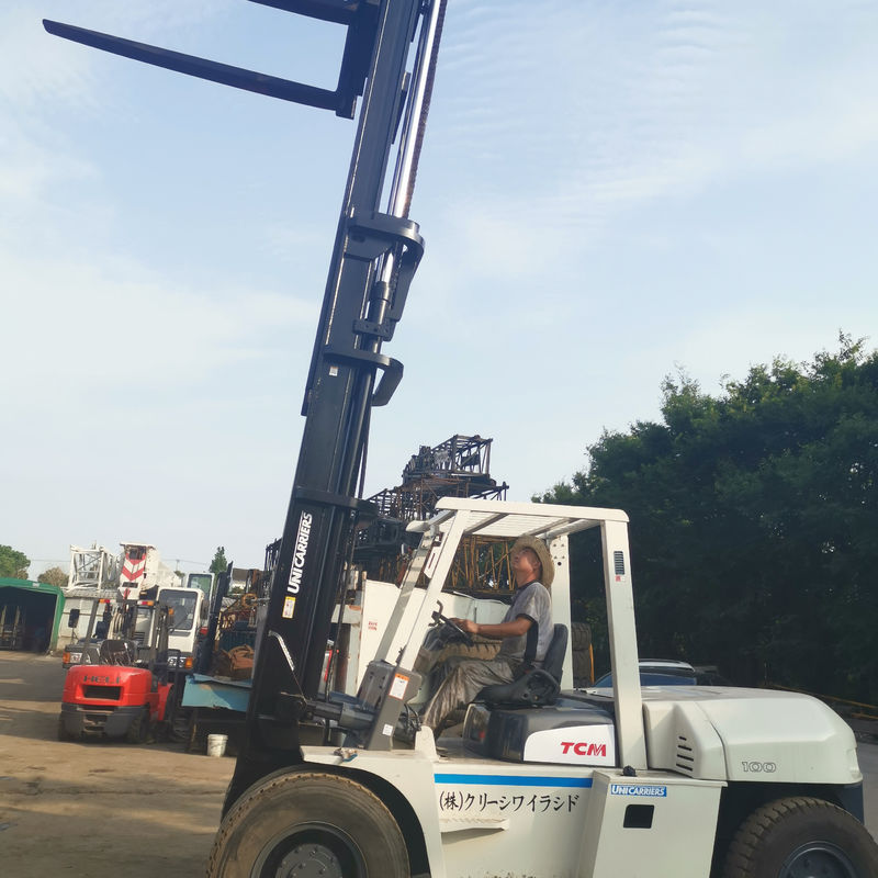 10 ton TCM FD100 Diesel vorkheftruck Goed en met routine vorkbreedte