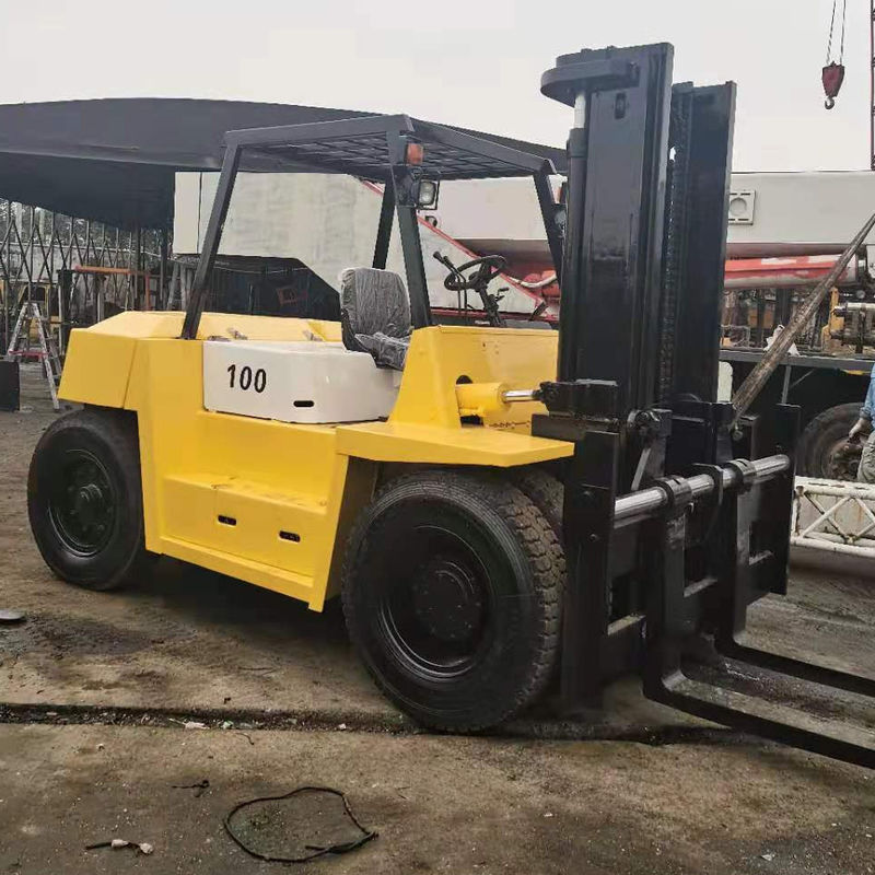 Shanghai Industrial Zone Verkoop Japan Tweedehands TCM 10 Ton FD100 Hoogmast Vorklift