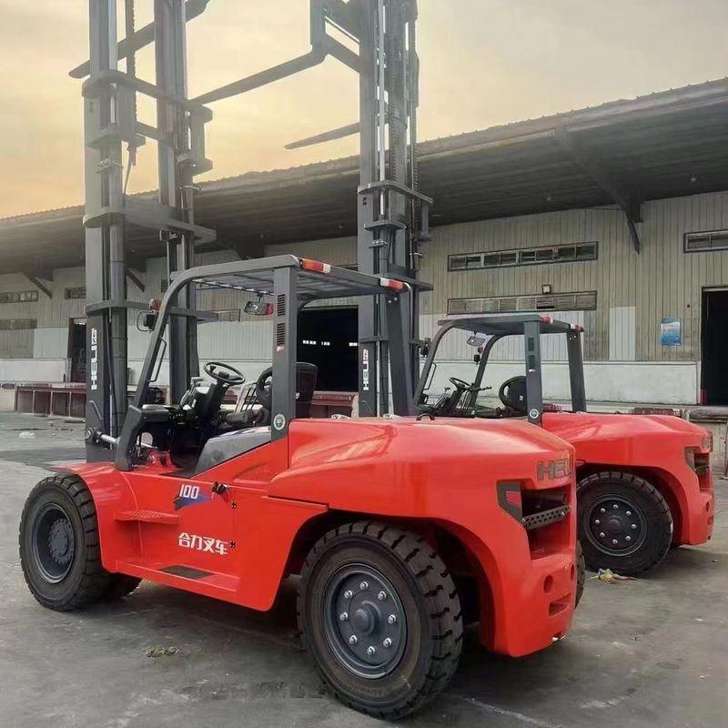 HELI 10Ton Diesel Vorklift CPCD100 met zijdelingse schakelfork positioner in Shanghai Direct