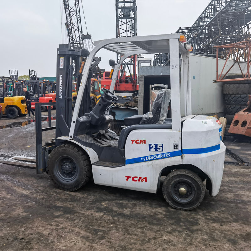 Home 2,5 ton gebruikte Japan TCM FD25 T3C Diesel vorkheftruck voor de restaurantindustrie