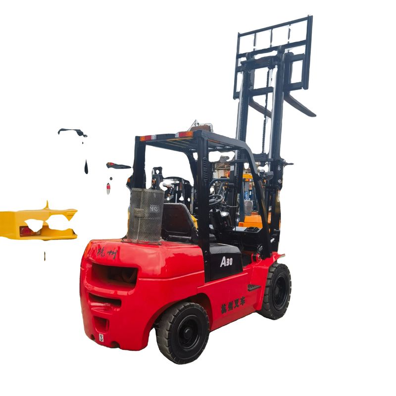Uitstekende staat Hangzhou A30 3 ton Mini Diesel Vorklift voor kleine bedrijven