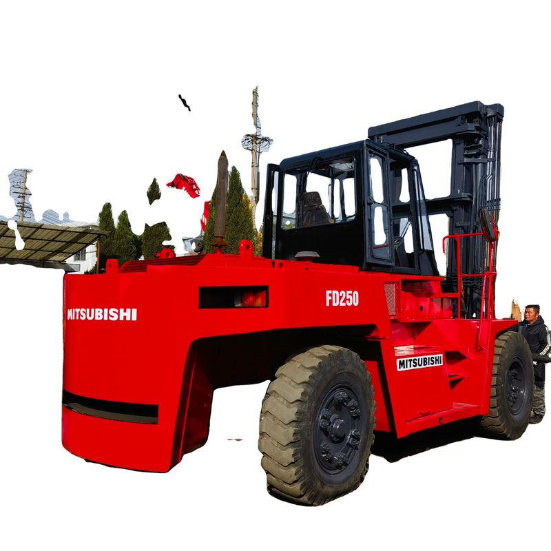 Ervaar superieure prestaties met een 25 ton gebruikte Mitsubishi FD250 dieselforklift
