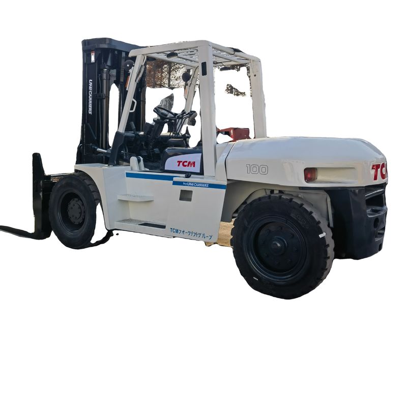 Gebruikte Japan TCM FD100 Diesel Vorklift 10 Ton Warehouse Container Palet Lifting Truck